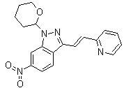 (E)-6-Nitro-3-[2-(pyridin-2-yl)ethenyl]-1-(tetrahydro-2H-pyran-2-yl)-1H-indazole