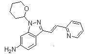 (E)-3-[2-(Pyridin-2-yl)ethenyl]-1-(tetrahydro-2H-pyran-2-yl)-1H-indazol-6-amine